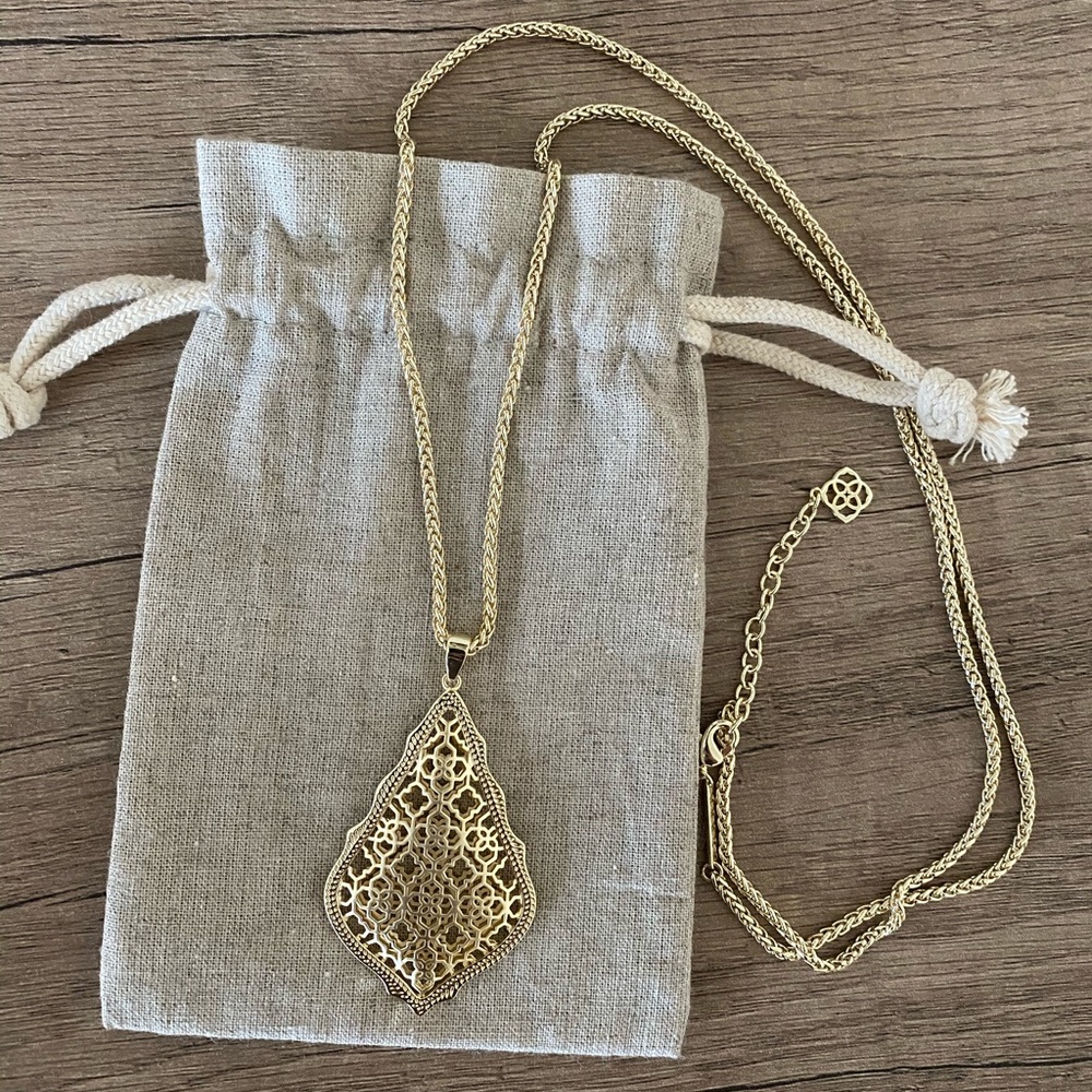 Kendra Scott - Aiden Gold Long Pendant Necklace